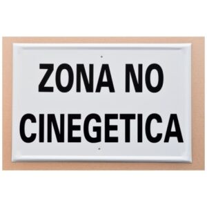 Tablilla Zona No Cinegética (España) 50×33