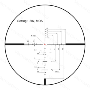 Visor Vector Optics Serie Continental x6 5-30×56 CDM Hunting