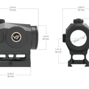 Scrapper 1×25 Solar Power Multi Retícula Punto Rojo Mira Ref: SCRD-SM46