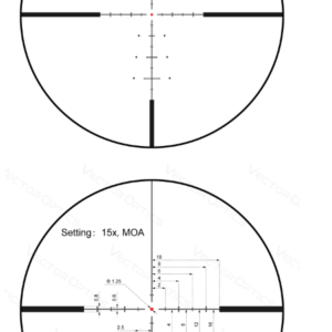 Visor Vector Optics Serie Continental x6 2.5-15×56 BDC