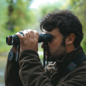 Prismáticos Visión Nocturna/Térmica  Multiespectro con telémetro + IR 850nm HABROK 4K HE25L HIKMICRO