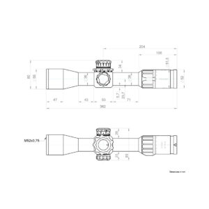 Visor KAHLES K328i – 3.5-28×50 CCW SKMR4+ w-Right