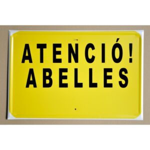 Tablilla Atenció! Abelles (Catalunya) 50×33