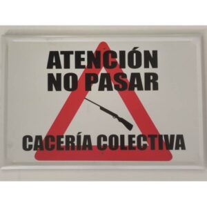 Tablilla Atención No Pasar