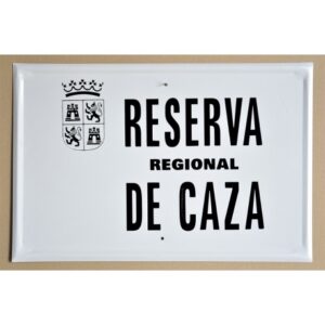 Tablilla Reserva Regional de Caza (Castilla y León) 50×33