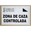 Tablilla VEDADO DE CAZA 50×33